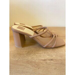 Dolce Vita Nude Strappy Block Heel Sandals Size 10